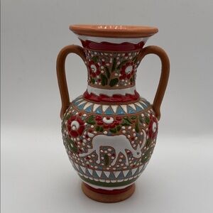 Handcrafted Multicolor Vase Handmade in Kostas Rhodes